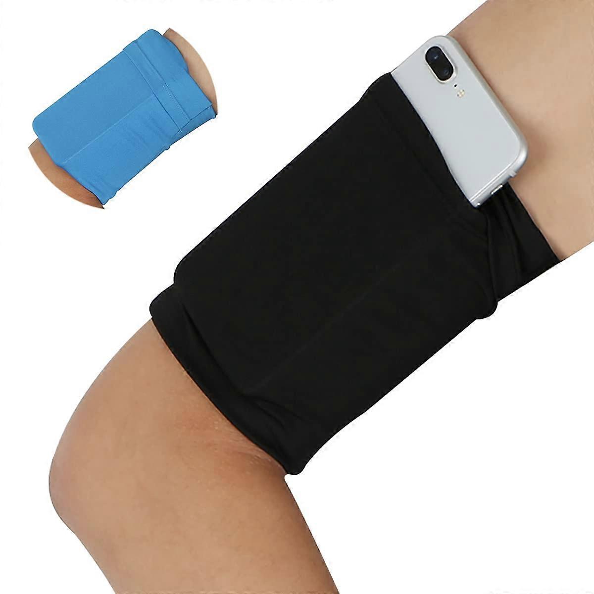 Fitness Phone Armband Case for Running and Gym Exercise, 2 Pieces, Small Size, Adjustable, Compatible with Smartphones