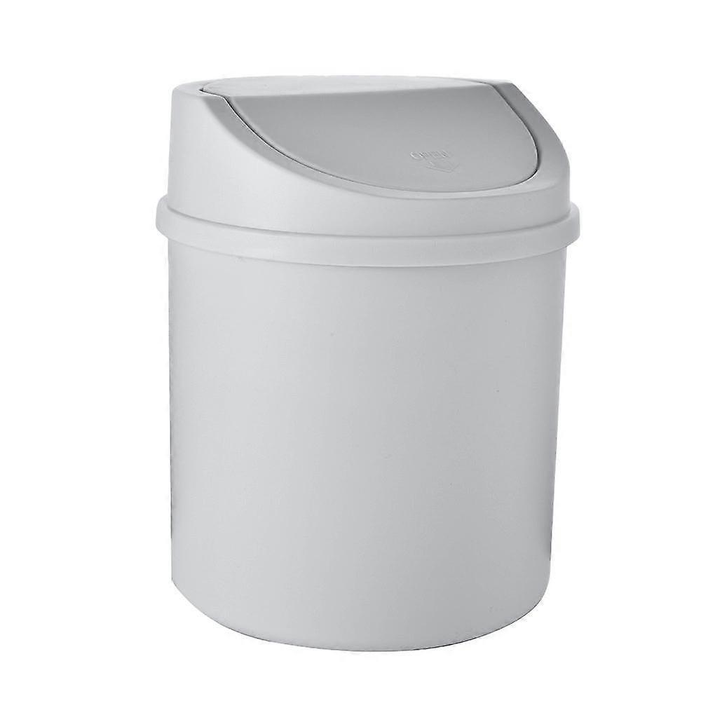 Mini-Desktop-Mülleimer Kleiner Mülleimer Röhre mit Abdeckung Schlafzimmer Küche Mülleimer Reinigen Arbeitsbereich Aufbewahrungsbox Heimtisch