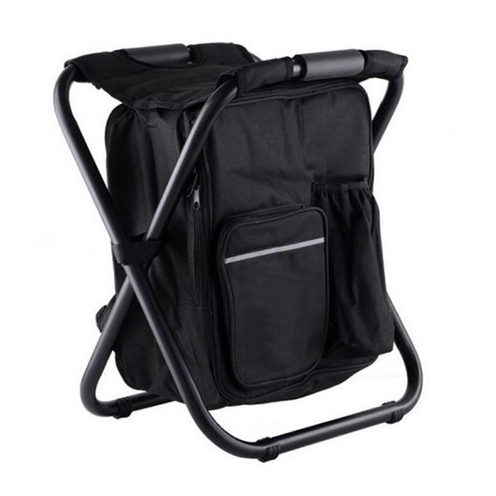 Folding Camping Stool for Fishing Lightweight Portable Seating with Backrest Outdoor Use Waterproof Material