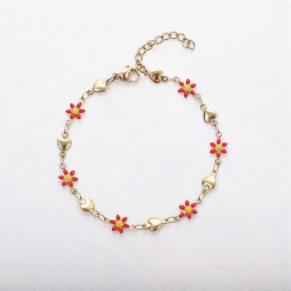18K Gold Bracelet European and American Style Simple Elegant Design Adjustable Size Women's Jewelry