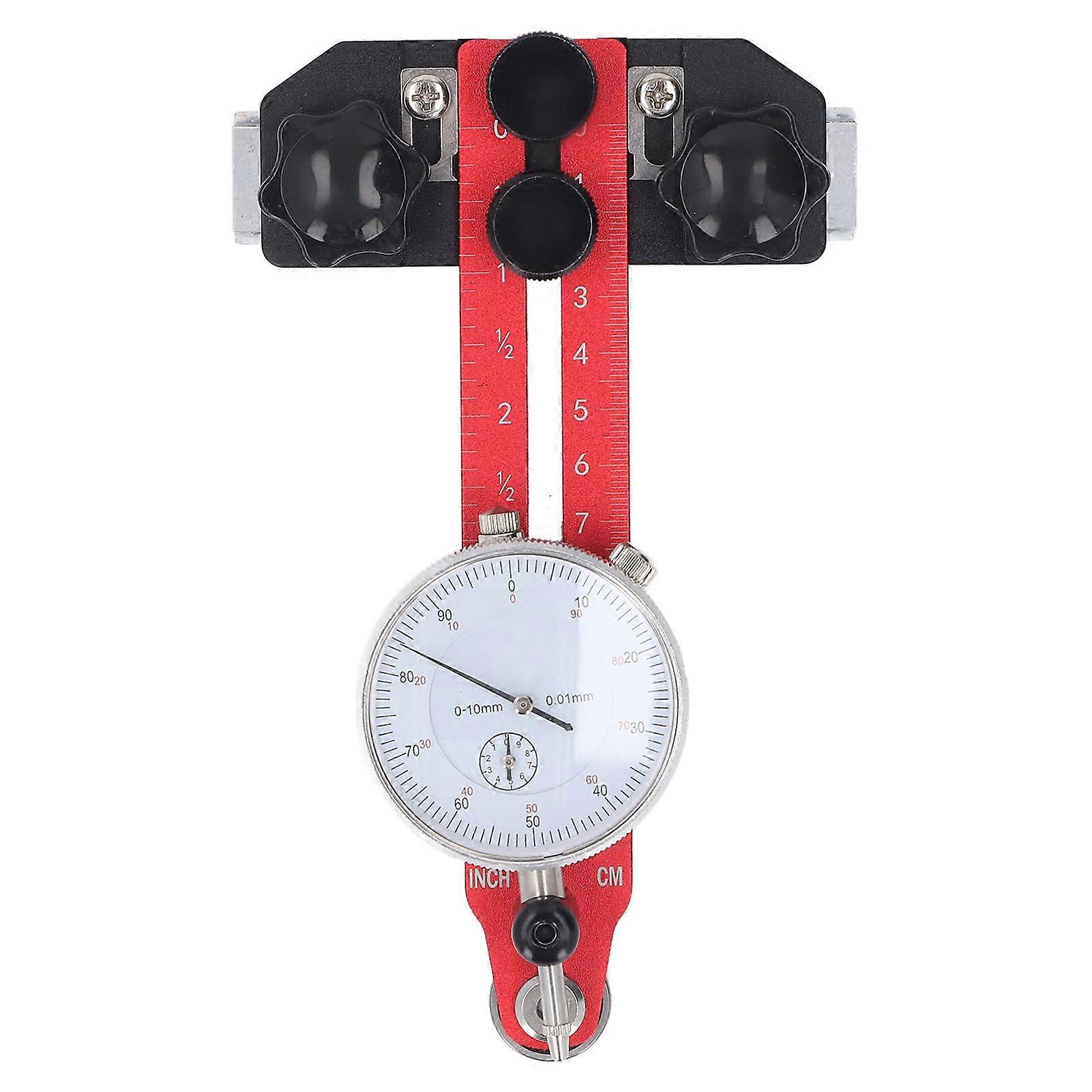 Table Saw Calibrator with Dial Indicator, 0-120mm Adjustable Range