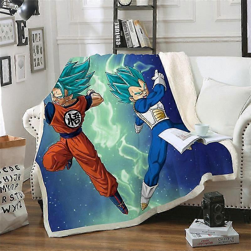 3d Dragon Ball Anime Digital Print Blanket Printed Double Layer Blanket