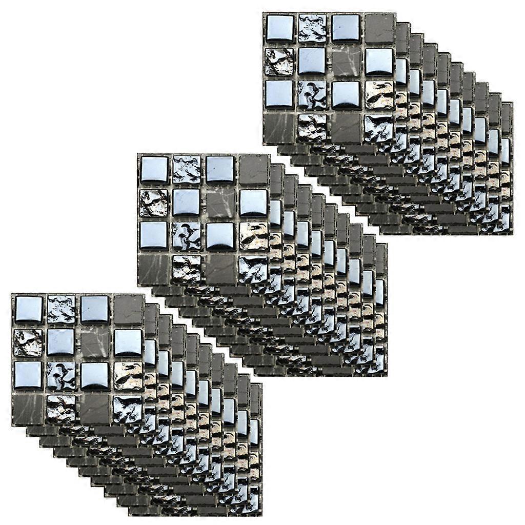 ملصقات بلاط 3D - ديكور حائط منزلي للمطبخ ذاتية اللصق (30 قطعة)