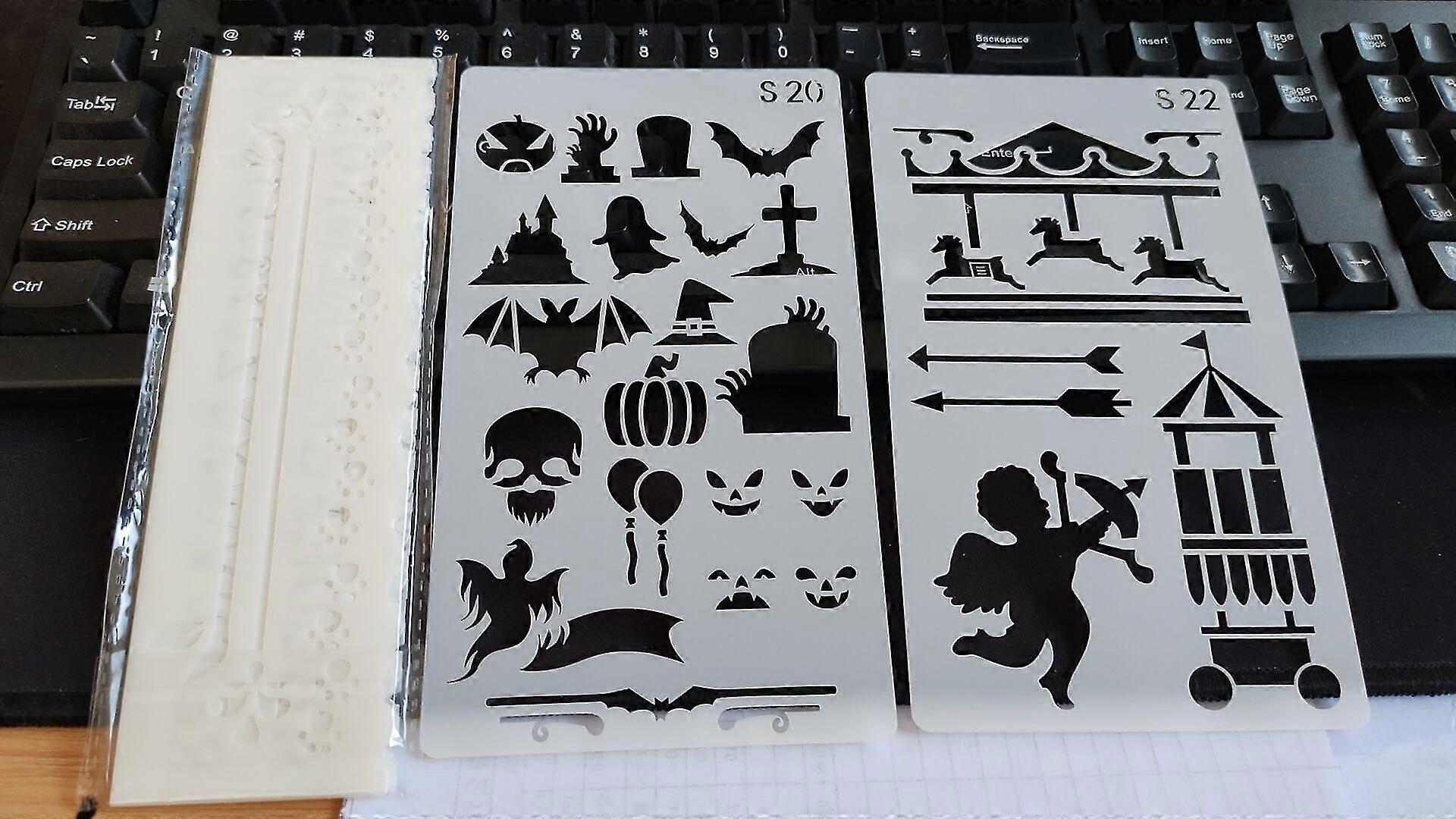 1 Set Carving Template, Various Styles Stencils Suit