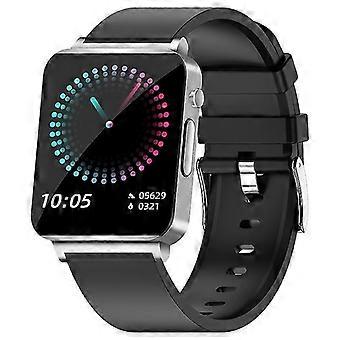 Silver Smart watch blood sugar blood oxygen heart rate ECG monitoring waterproof sleep monitoring