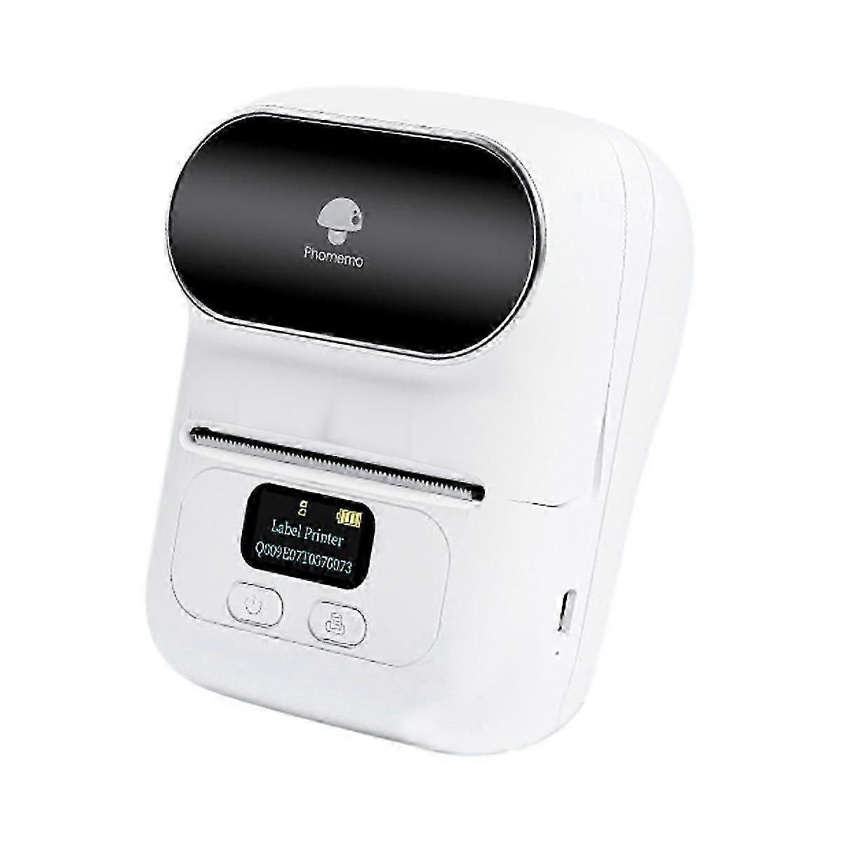 M110 Thermal Printer Wireless Portable Inkless BT Label Printer Using Self-Adhesive Label Paper-Wh