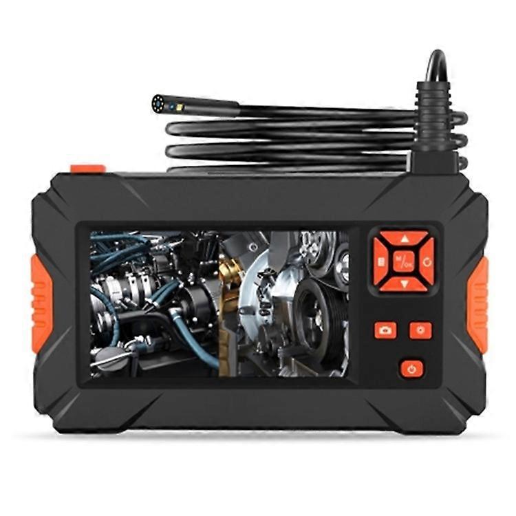 P130 5m Hard Wire Industrial Endoscope 8mm Three-Lens 4.3-inch HD Borescope Pipe Camera IP68 Waterproof