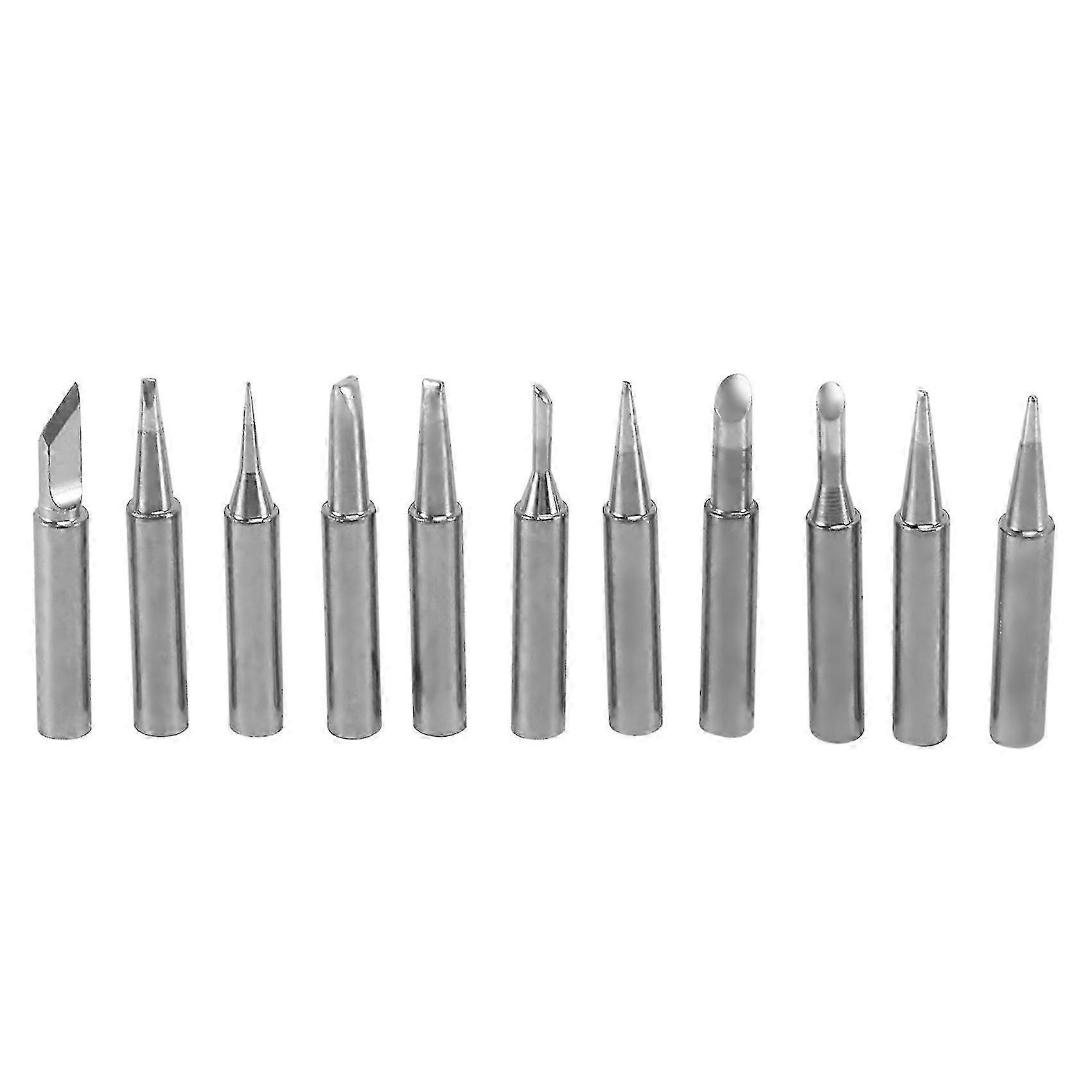 11 Pieces Soldering Iron Tips Kit 900m-t For Soldering Station Tool 900m 936 937 907