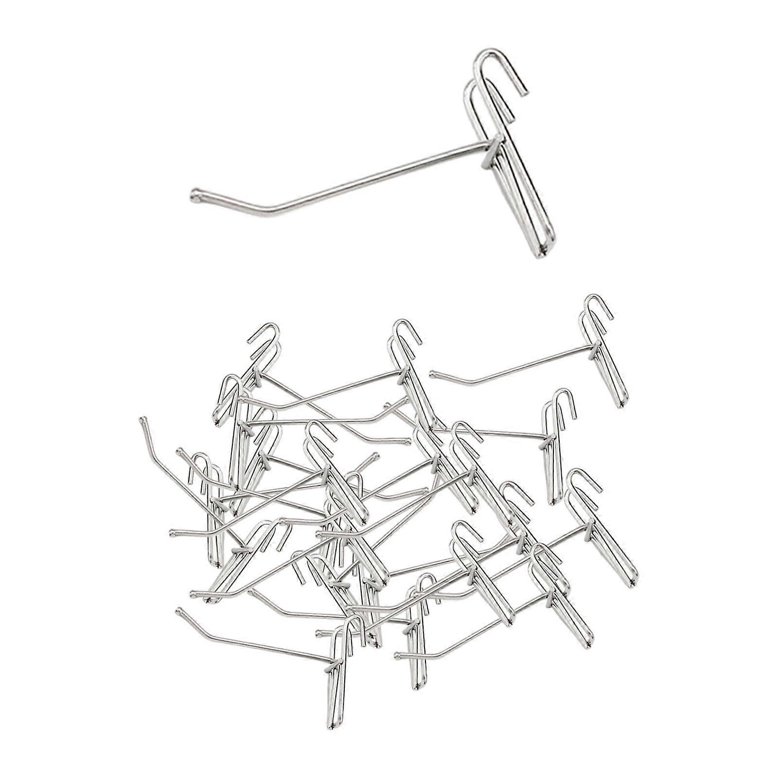 25 Pieces Display Hooks for Grid Wall Metal Storage Organization Show Hangers