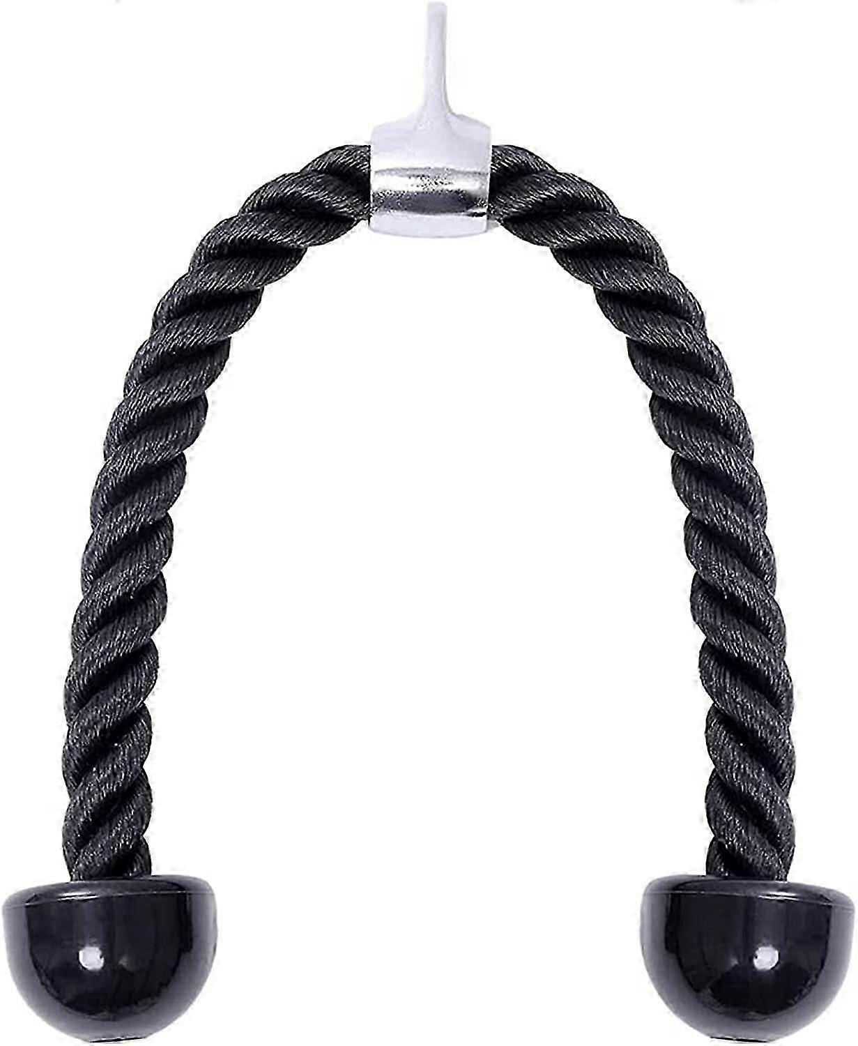 Gym Press Down Training Triceps Pull Rope (Black,70cm) 1 Pieces