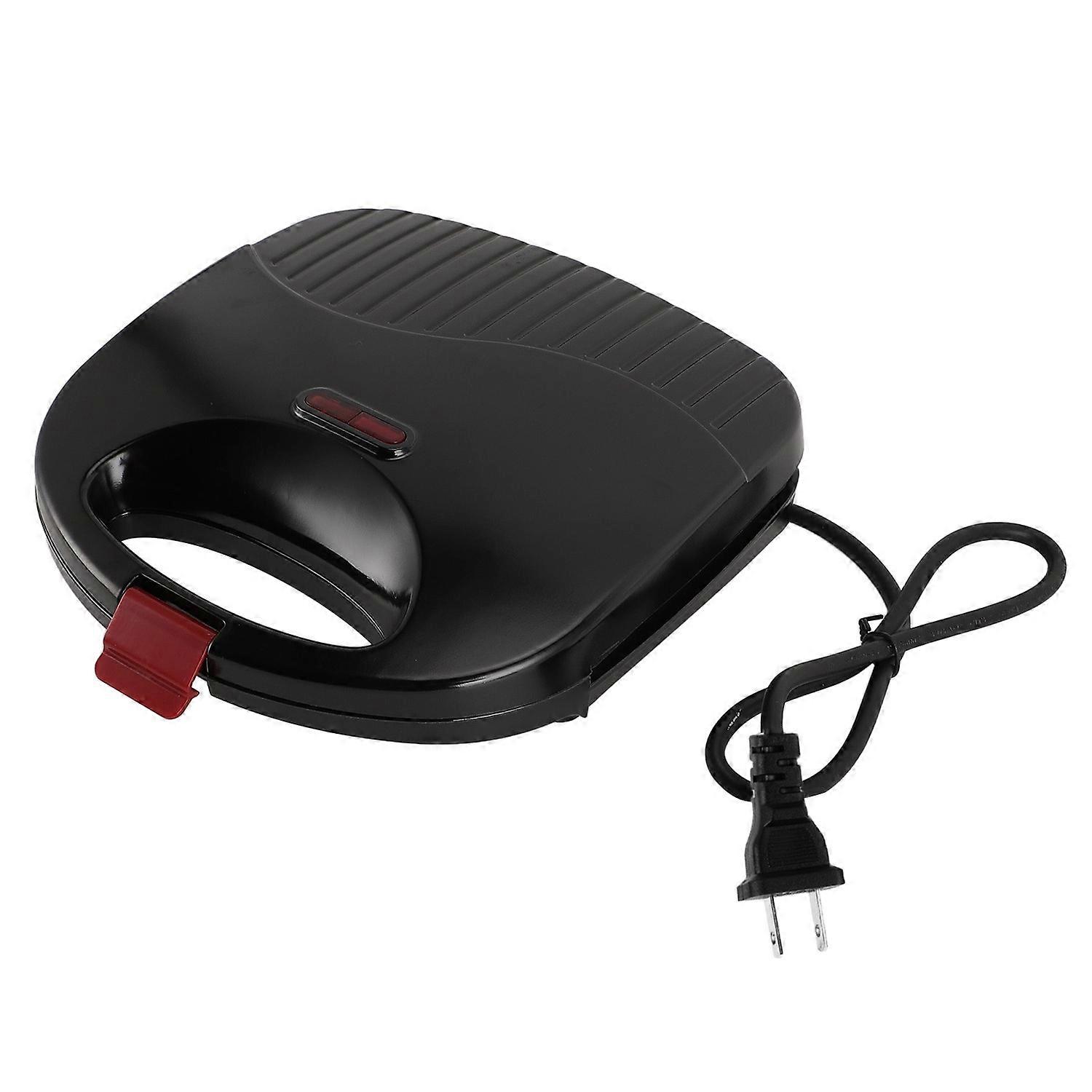 750W Electric Sandwich Maker with Non Stick Plates Safety Handle Easy to Clean Panini Waffle Grill P