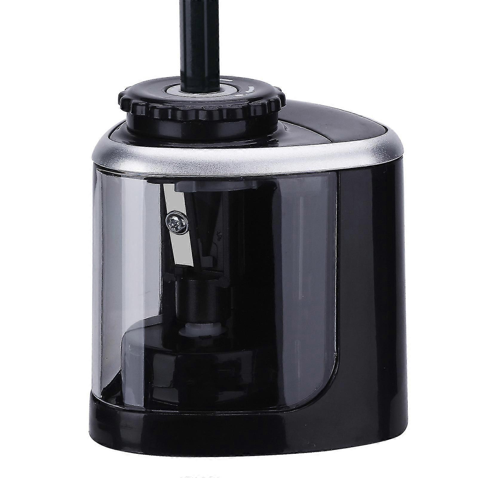Kids Electric Pencil Sharpener with Reservoir - Manual & Battery Powered Sharpening