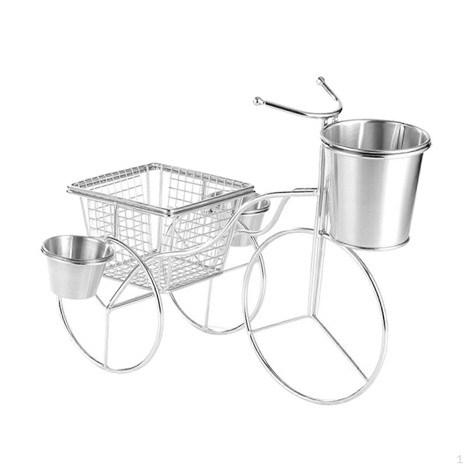 Snack Plate Basket Cupcake Holder Decorative Food Container Serving Tray for Camping