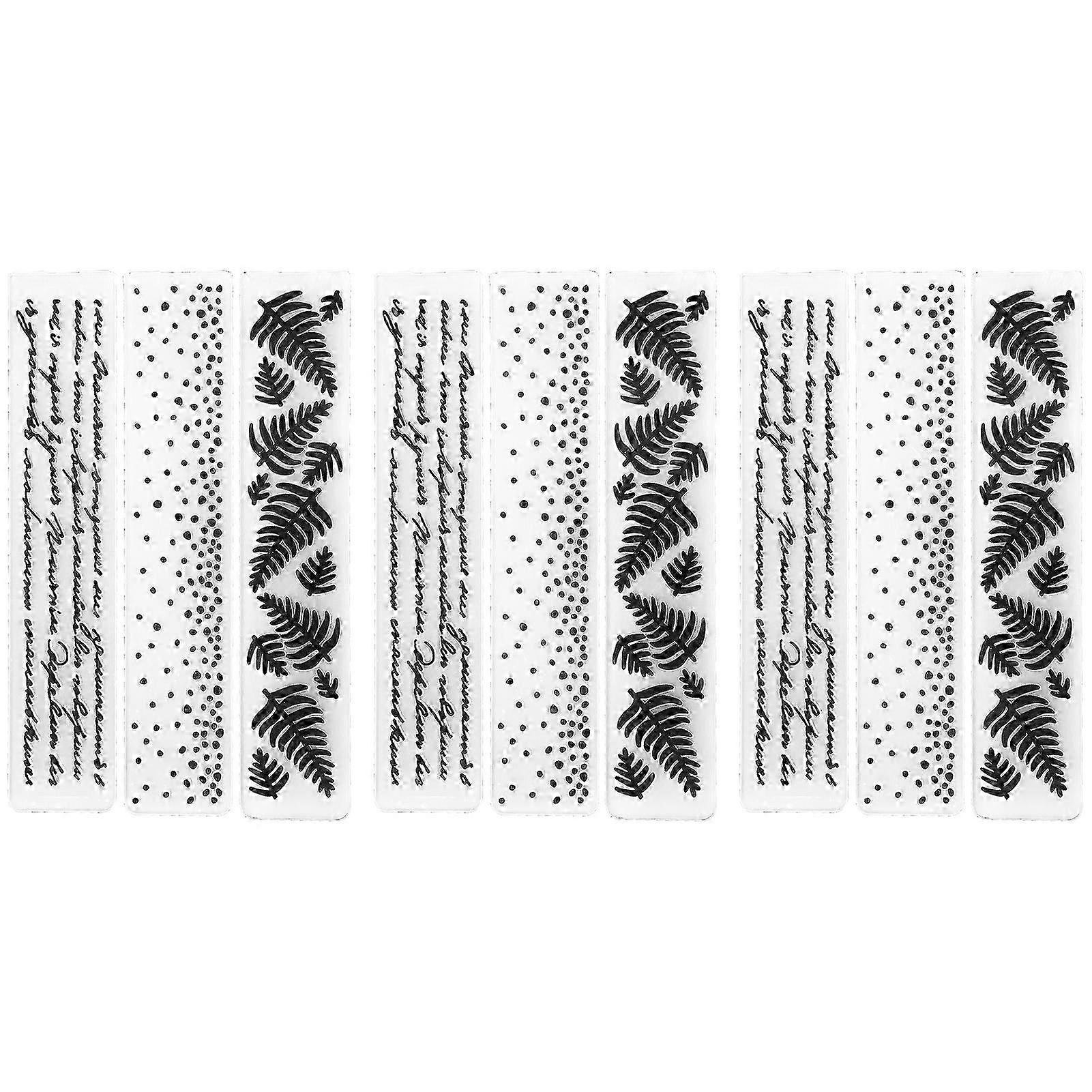 9Pcs Plastic Embossing Folders Scrapbooking DIY Card Making Embossed Template Paper Craft Tools