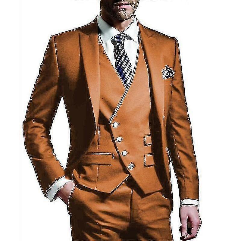 "Men's Suits Slim Fit, 3 Piece Suit for Men Tuxedo Suit Set"