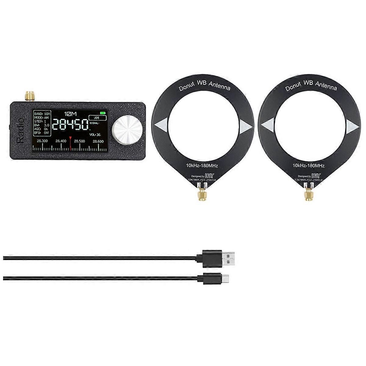 SI4732 Portable Mini Radio 10Khz-180Mhz LSB USB AM FM Pocket Mini Radio All Band Radio Receiver with Antenna