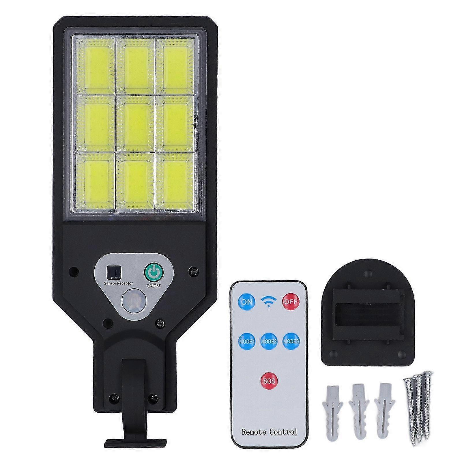 Solar Sensor Lamp IP64 Waterproof COB White Lighting High Sensitivity Motion Sensor Solar Light with Remote Control