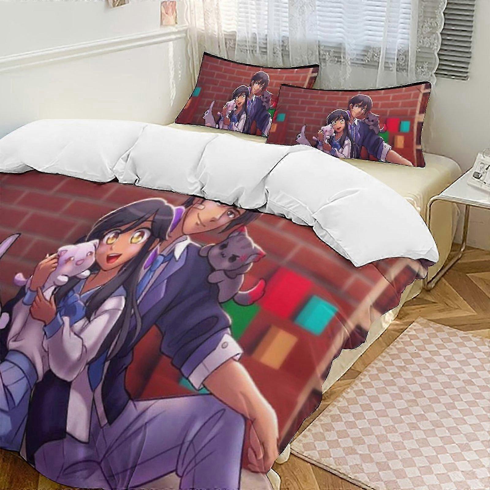 n1253 Lakan Aphmau dunpåslakan Lättviktsset i 3 delar (1 påslakan och 2 örngott) Lakan iiv1253