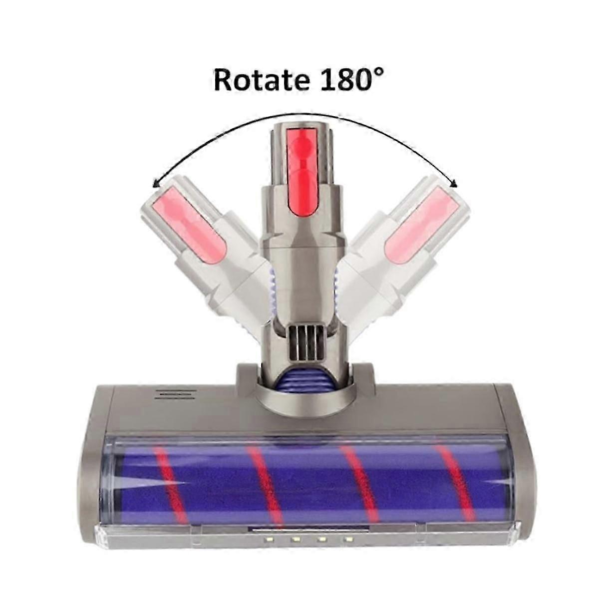 For V15 V11 V10 V8 Vacuums Attachment Soft Roller Brush Replacement with Dust Light for Hardwood Cl