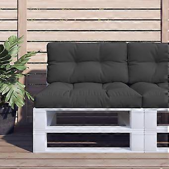 Pallet Cushion Black 80x40x12 cm Fabric