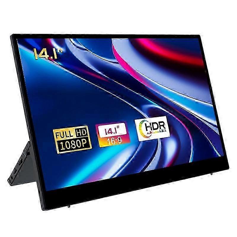 Portable Monitor 14.1 Inch 1080P Full HD Laptop External Second Screen Gaming IPS Computer Display