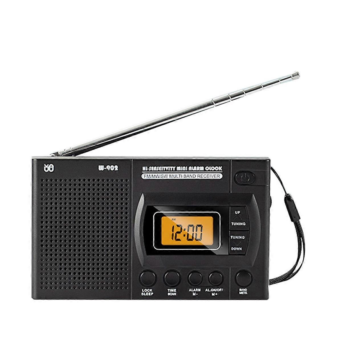 Mini radio LCD portable à piles AM FM de poche B
