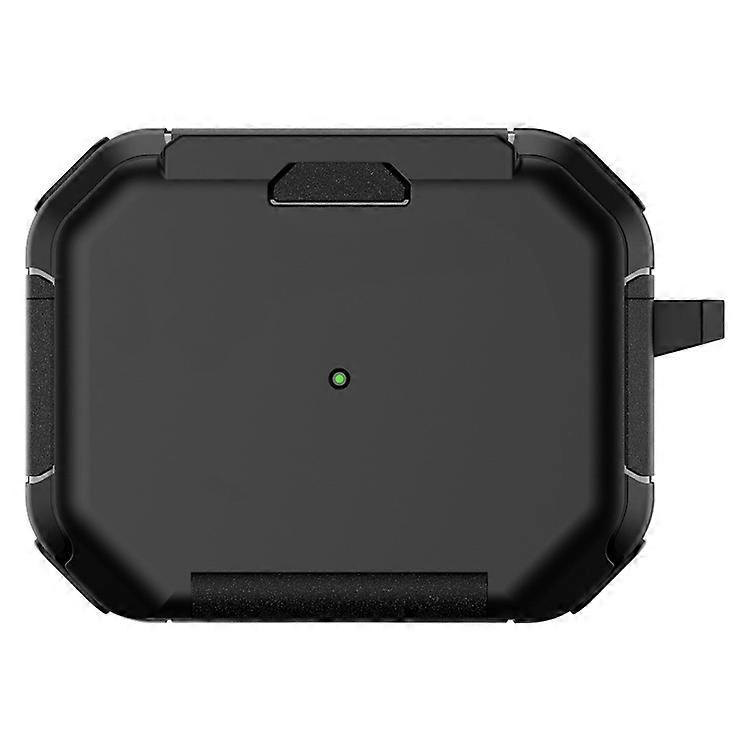Compatible For AirPods Pro 2 Case PC+TPU Flip Stand Bluetooth Earphone Anti-Drop Cover with Carabiner