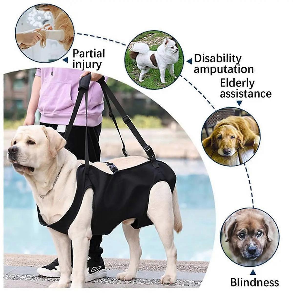 Pet Support Harness Puppy Rehabilitation Lift Vest Adjustable,S