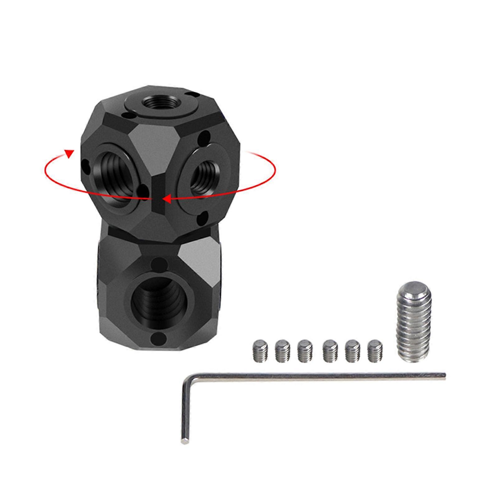 Metal Universal 1/4 Adapter Rotatable 3/8 Screw Hole Photography Universal Tripod Strange Hand Microphone Adaptor