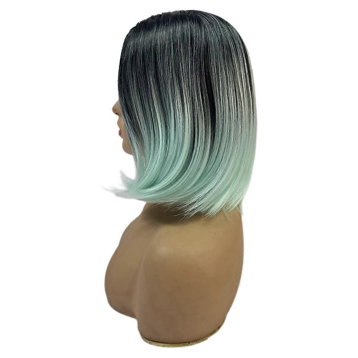 Mint Green Wig Short Bob Straight Synthetic Wigs