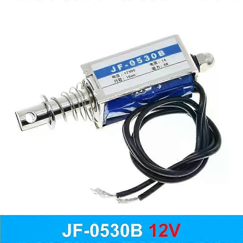 JF-0530B Linear Electromagnetic Push&Pull Action For Control Panel DC 6V 12V 24V Holding Force 5N Travel 10mm