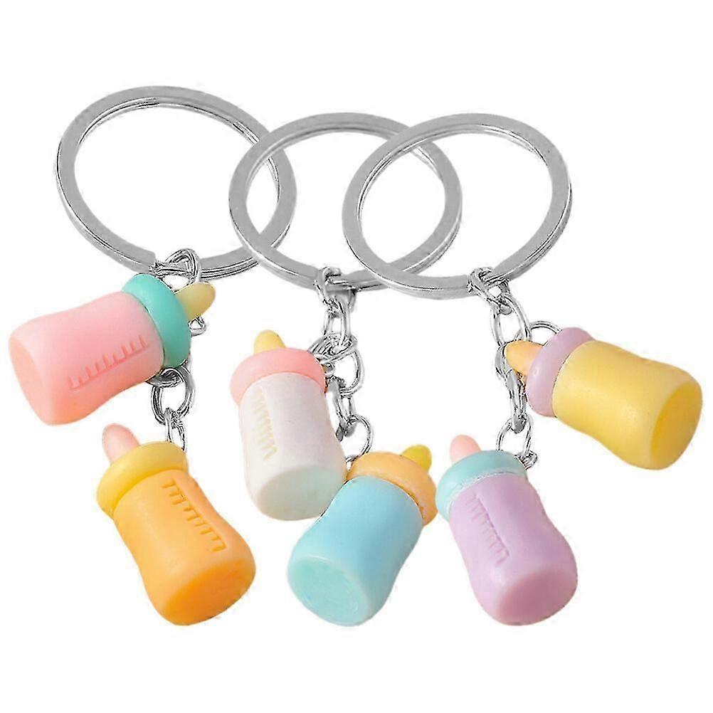 3pcs Nursery Bottle Keychain Hanging Bag Purse Pendant Backpack Wallet Key Chain