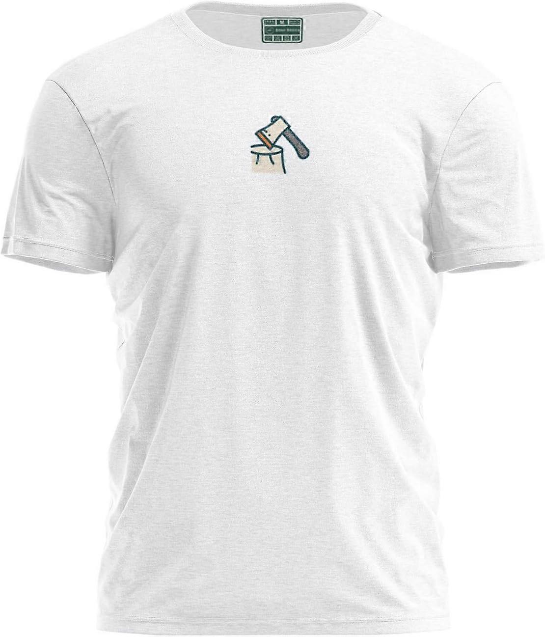 YC-The Luxury Basic: Versatile Pure White 100% Cotton Round Neck T-Shirt