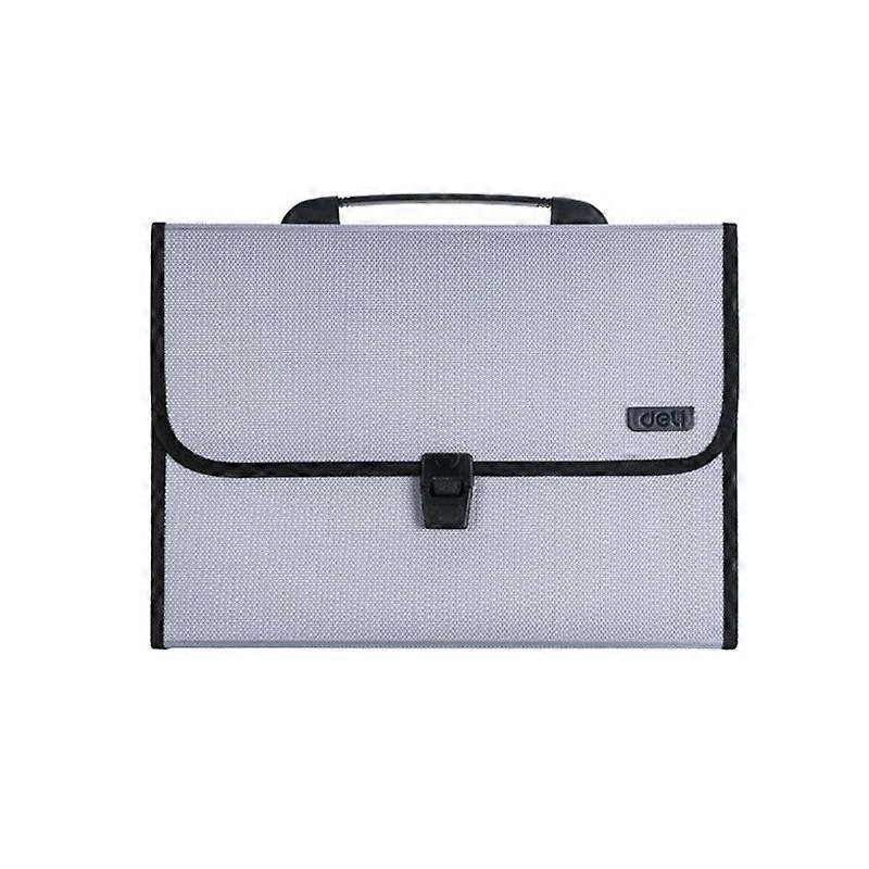 Deli 5556 13-Grid A4 Folder Business Document Business Package Meeting Package(Blue)