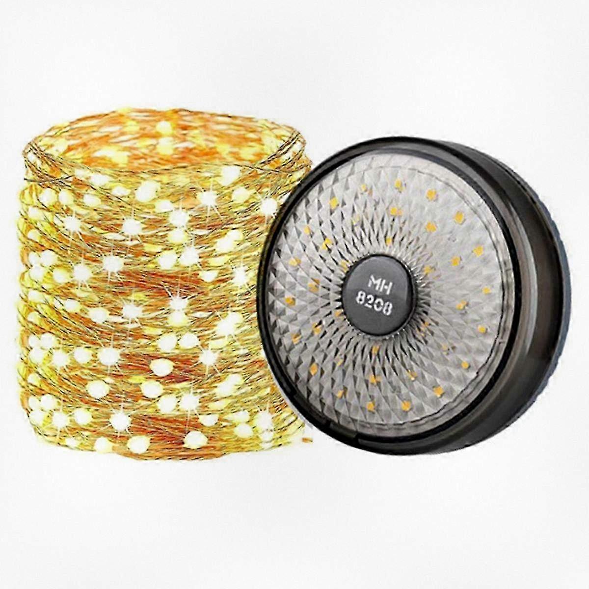 USB Rechargeable 2-in-1 Portable Outdoor Light with 8 Modes, LED String Lights and Camping Lantern for Outdoor Use