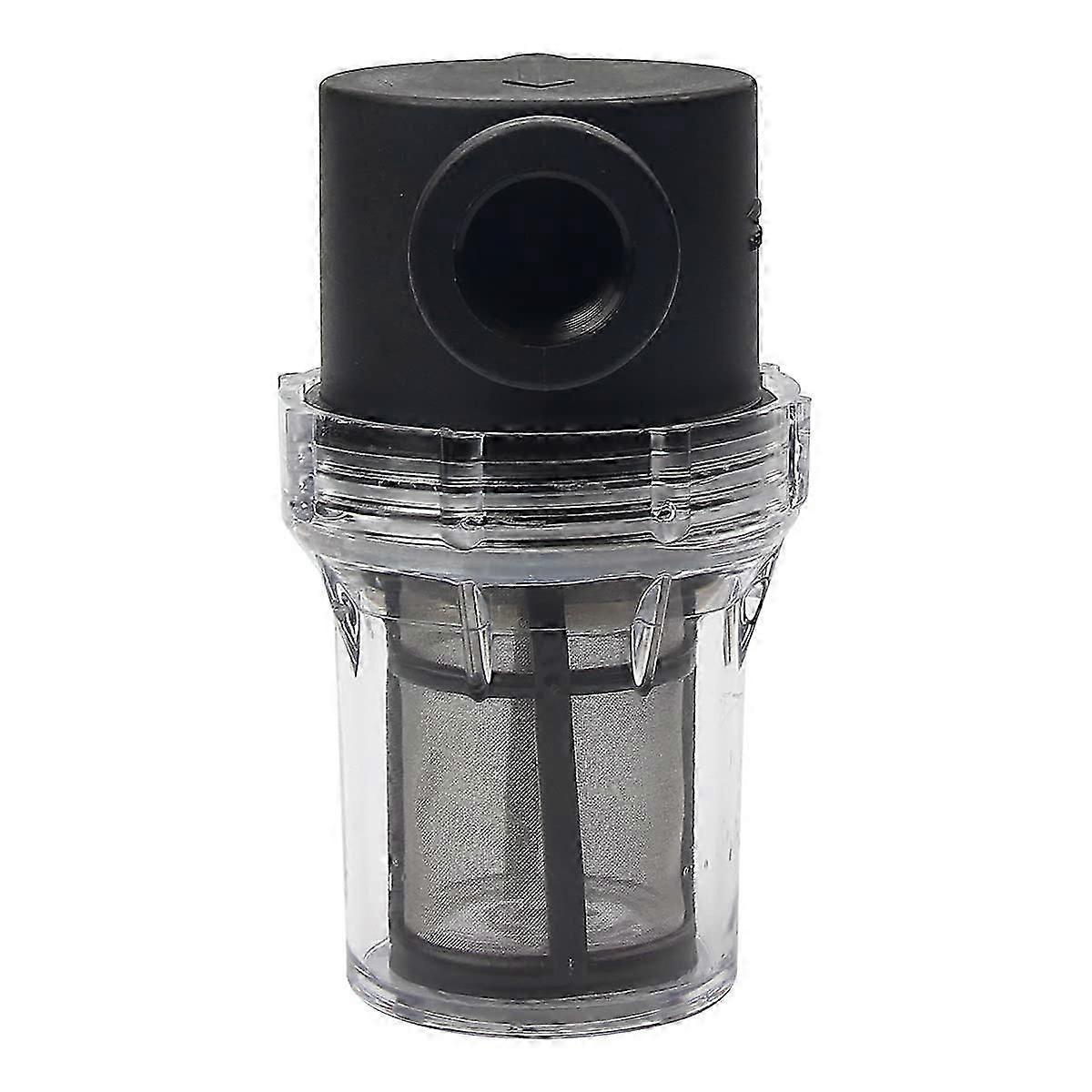 Pipeline Filter, 1/2" Water Pump Filter with 80mesh Stainless Steel Screen, Inline Mesh Filter for Garden Irrigation