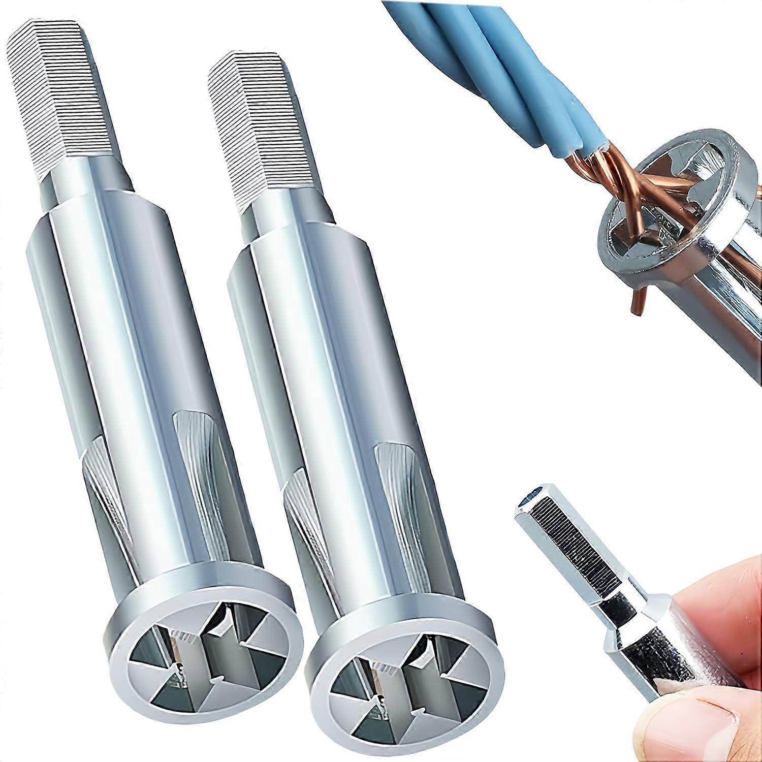 Wire Stripping And Twisting Tool for Electricians, Upgraded Wire Nut Twister Compatible with Drill, Durable Design