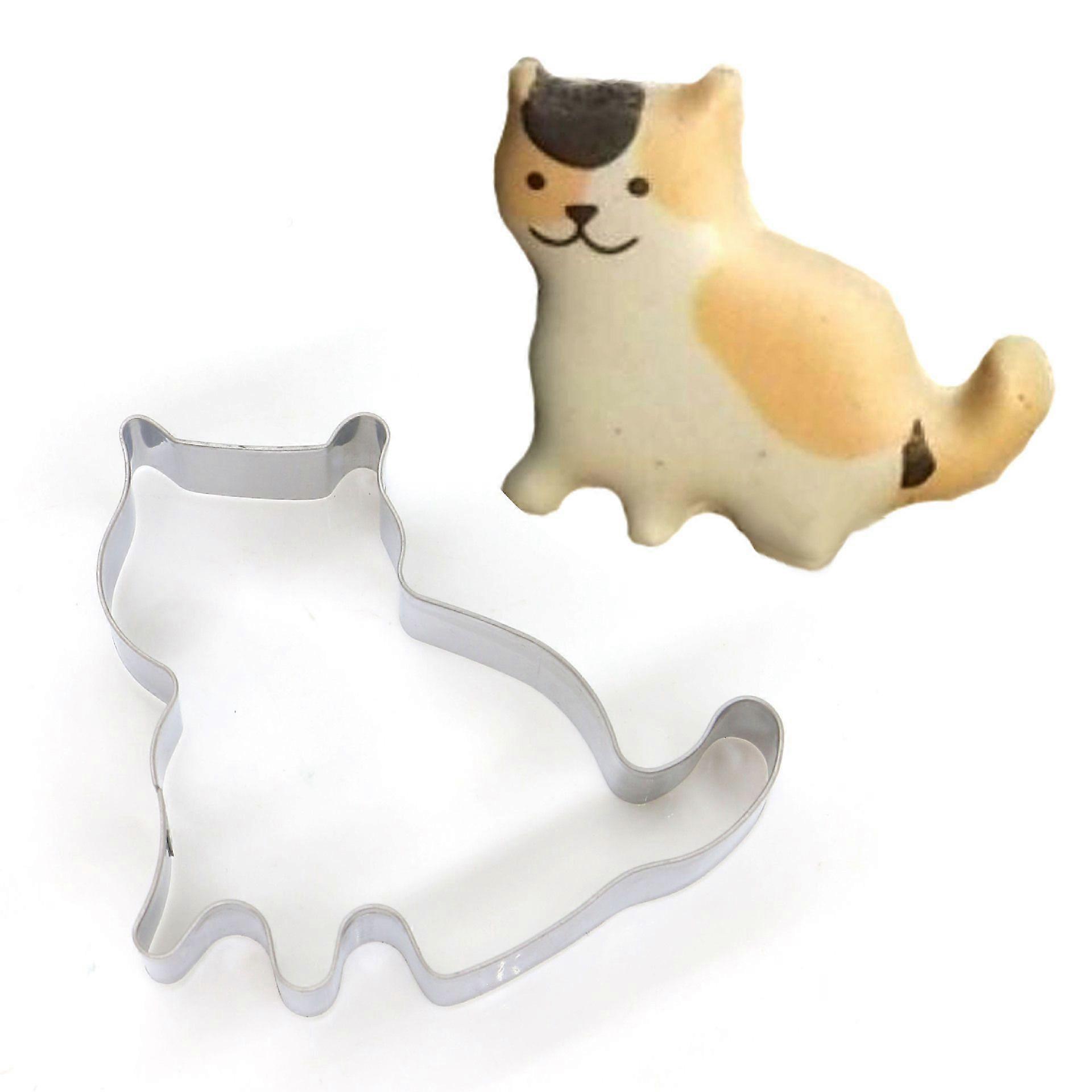 Cat Stainless Steel Cookie Mould (2PC)