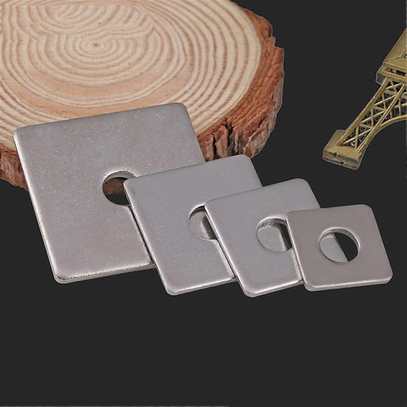 XuhuhuFlat Washers M3/M4/M5M16 304 Stainless Steel Square Gasket for Screw Hardware Lock