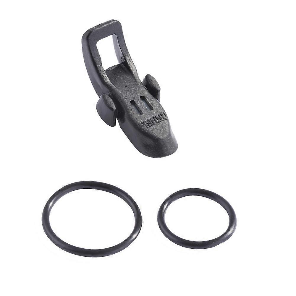 (Magnetic) Hook Keeper Fishing Rod Tool Clip Hanging Hooks Holder ABS Plastic Fishing Pole Hook Keeper With 2 O Elastic Rubber Rings