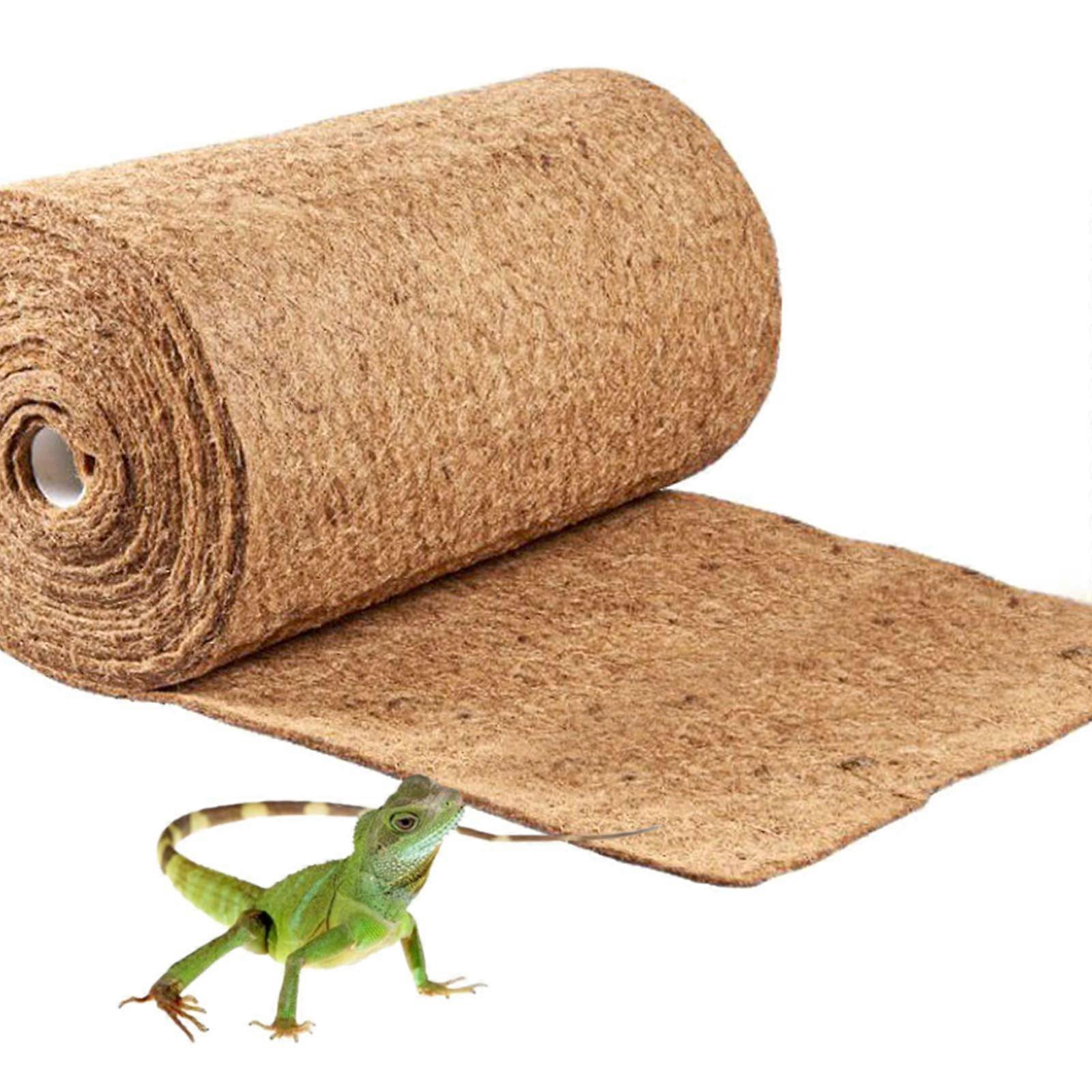 Carpet Natural Coconut Fiber 11.8 In x 78.8 In Reptile Bedding Mat for Turtles, Lizards, Snakes, Bearded Dragons