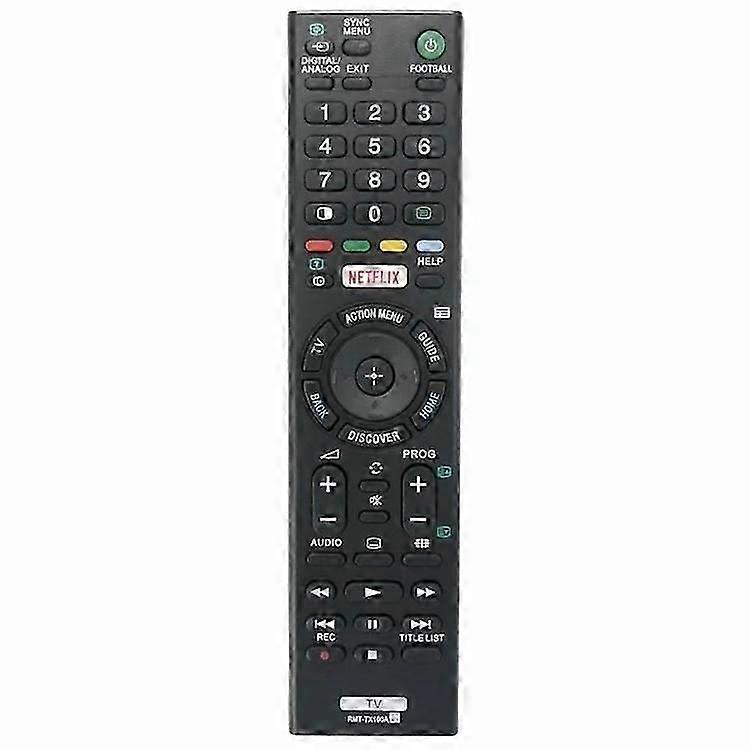 RMT-TX100A Compatible For Sony TV Remote Control Ergonomic Television Handheld Controller