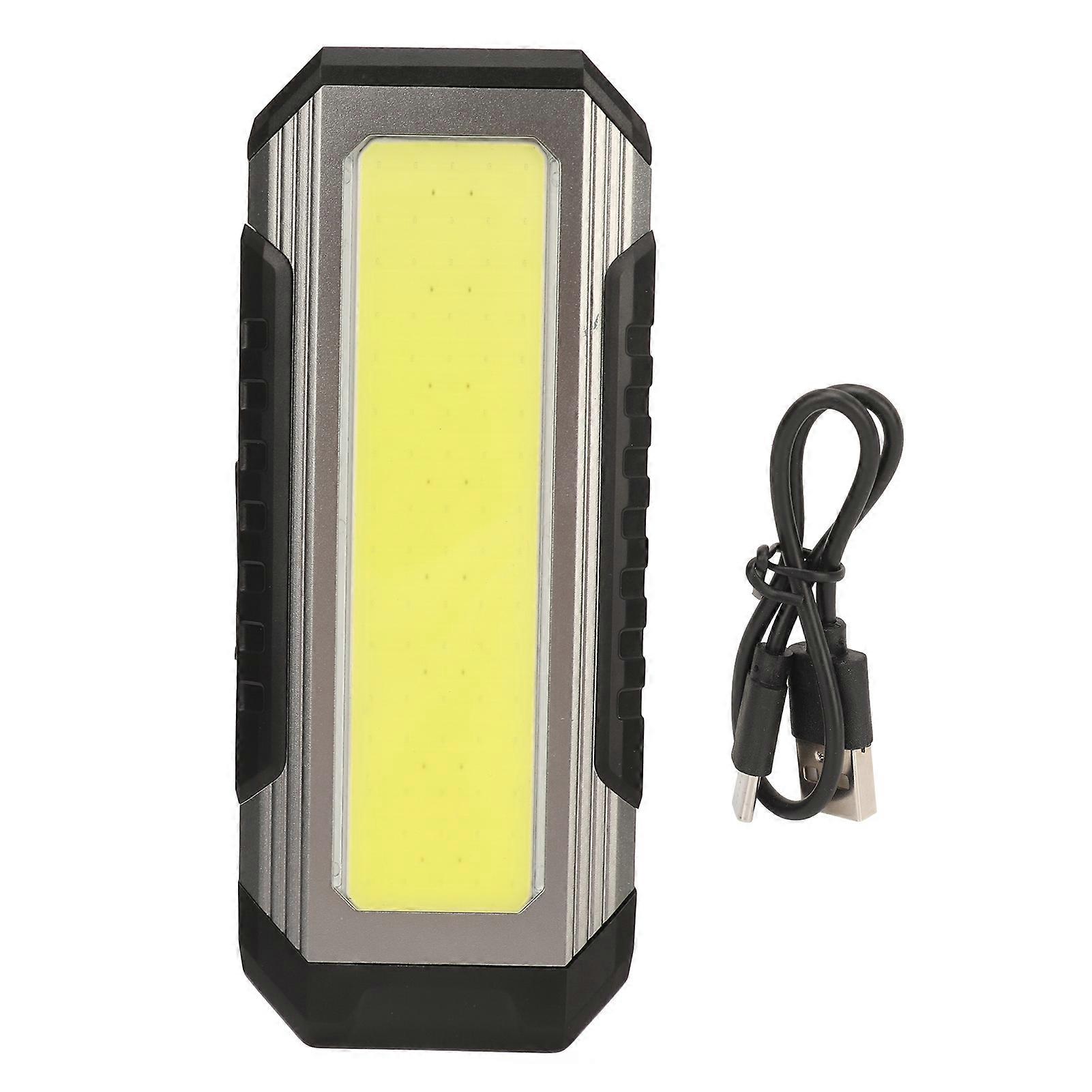 Rechargeable Work Light with COB Panel Power Indicator 5 Modes 1000 Lm 4000mAh USB Charging Magnetic Work Light for Hiking Emergency