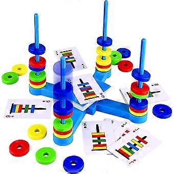 Board Games For Kids Ages 4-8, Family Board Game Competition For 1 To 4 Players, Stem Toys Magnetic Rings Match Game, Board Games For Kids 4-6 Boy Gir