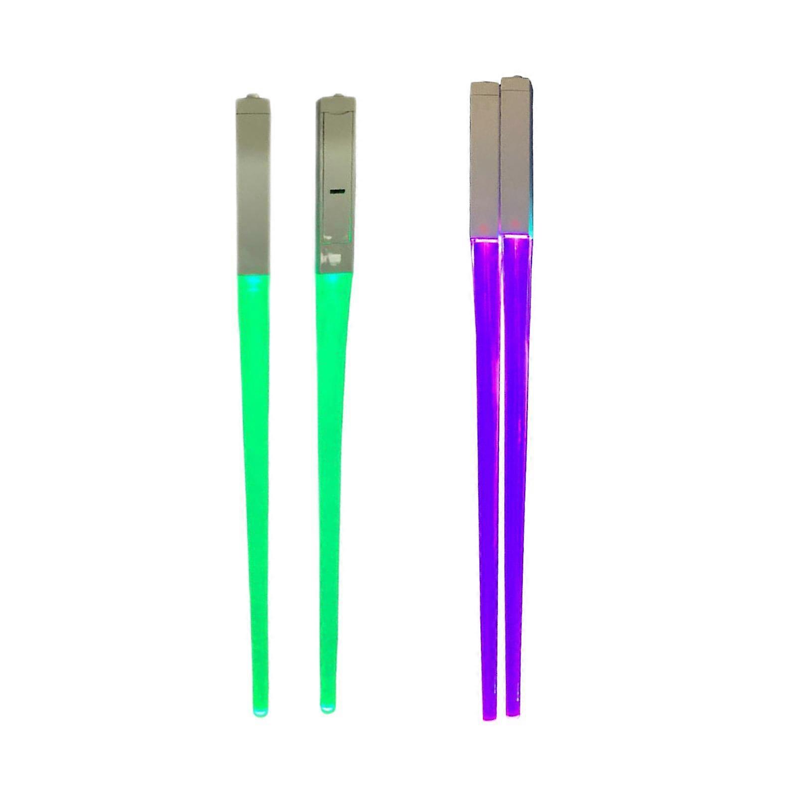 2x Creative LED Chopsticks Durable Lightweight