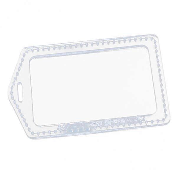 3-5pack Clear Acrylic Pattern Stencils Template Leather ID Card Badge Holder