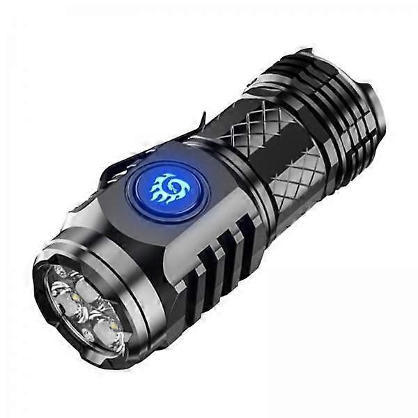5xLED Flashlight Waterproof 5 Modes Mini Flashlight Rechargeable Outdoor Torch