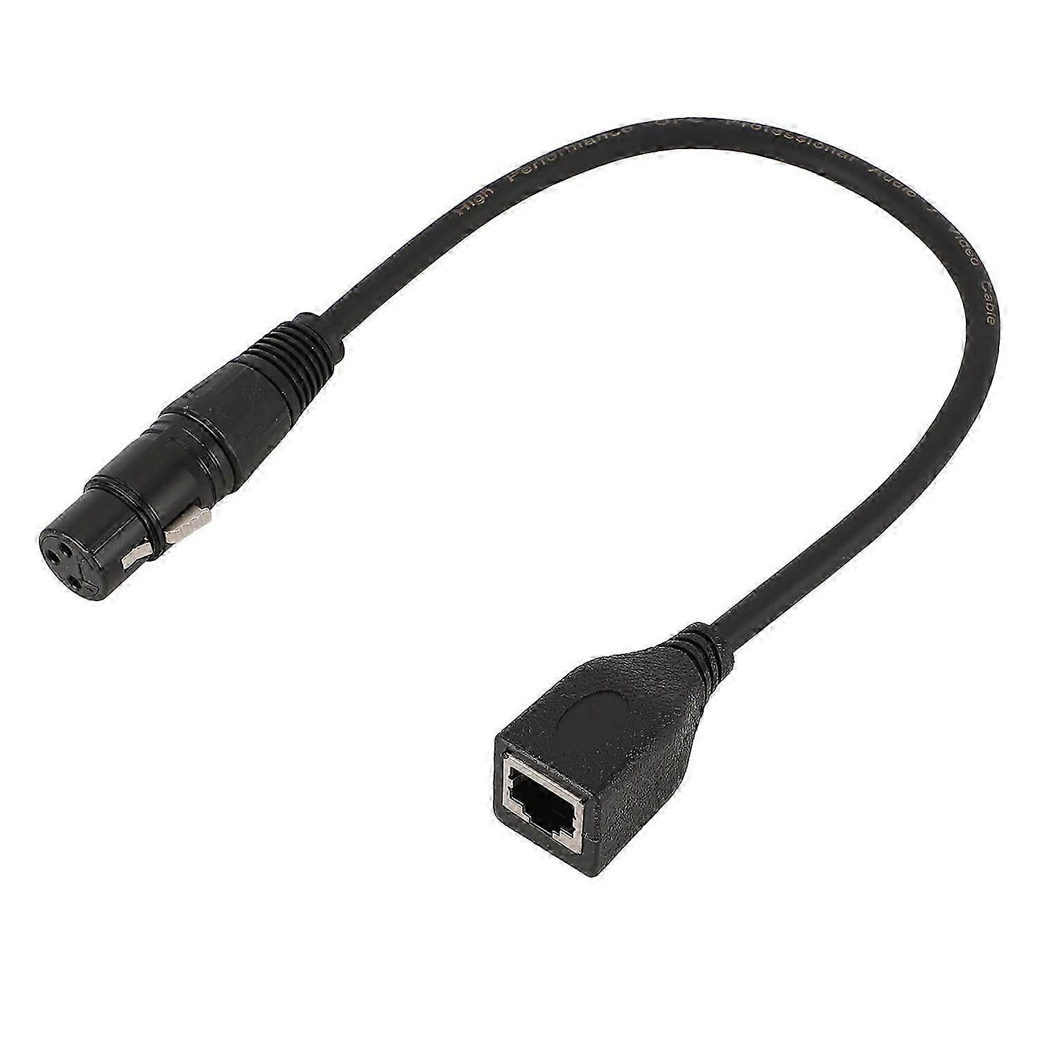 3 Pin XLR Female to RJ45 Female Cable DMX Cable for DMXCON Controller Series Stage Recording Studio