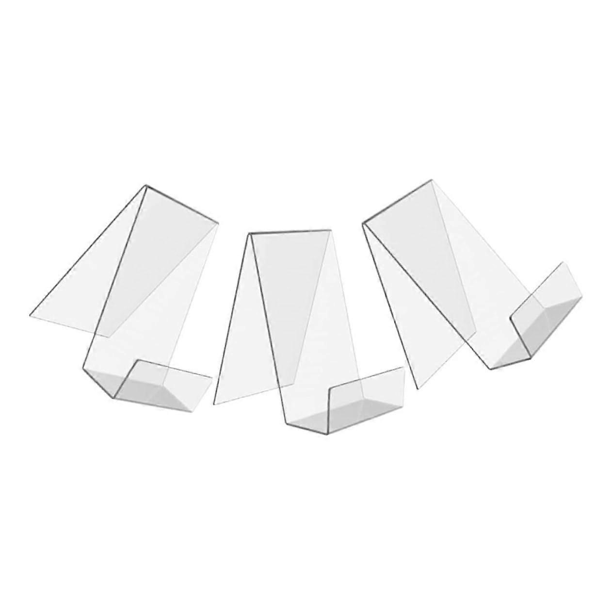 6Piece Book Display Rack Acrylic Easel Book Stand for Home Office School