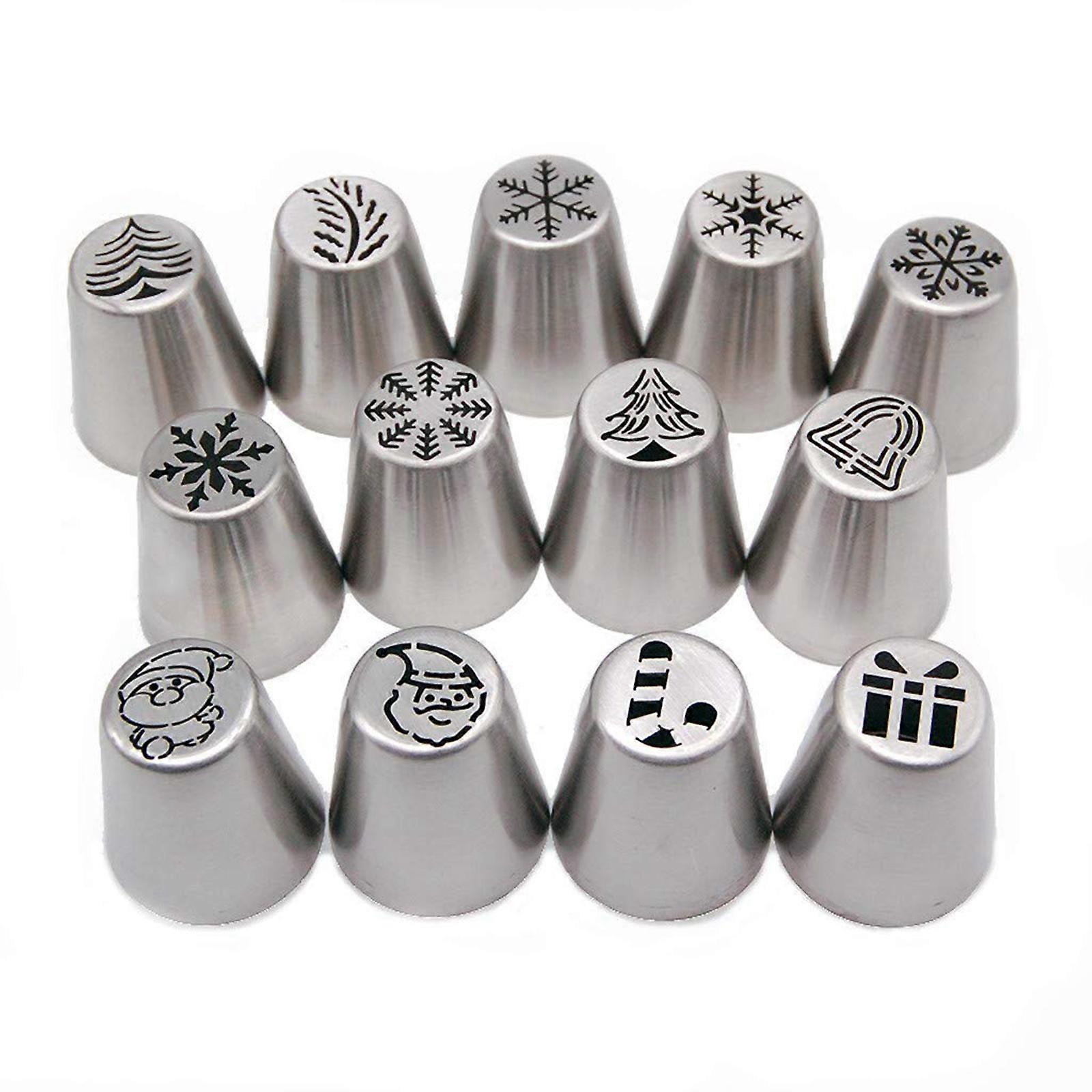 Christmas Cake Decorating Mouths Set of 13 Cake Icing Nozzles Baking Kit